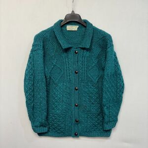 Quill's Woollen Market Cardigan Women Cardigan Sweater Size Large Wool M293 -23